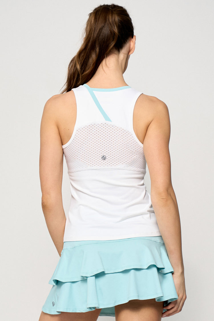 Peek Tank - White/Pastel Blue