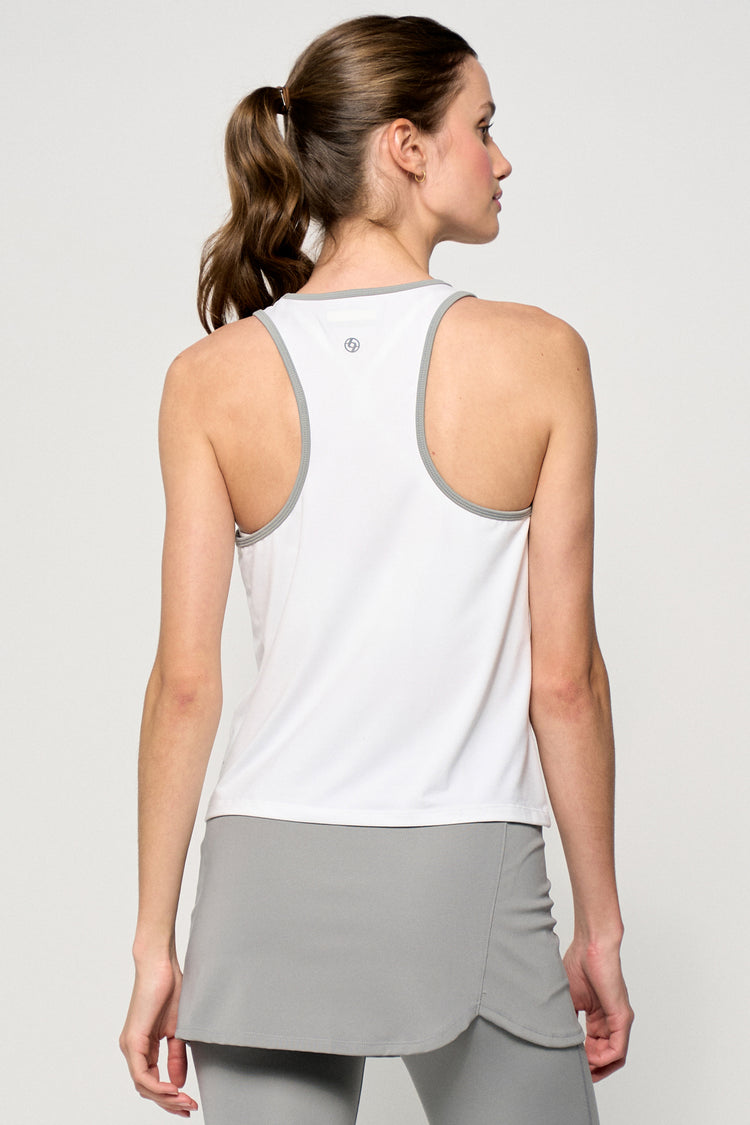 Training Tank - White/Willow