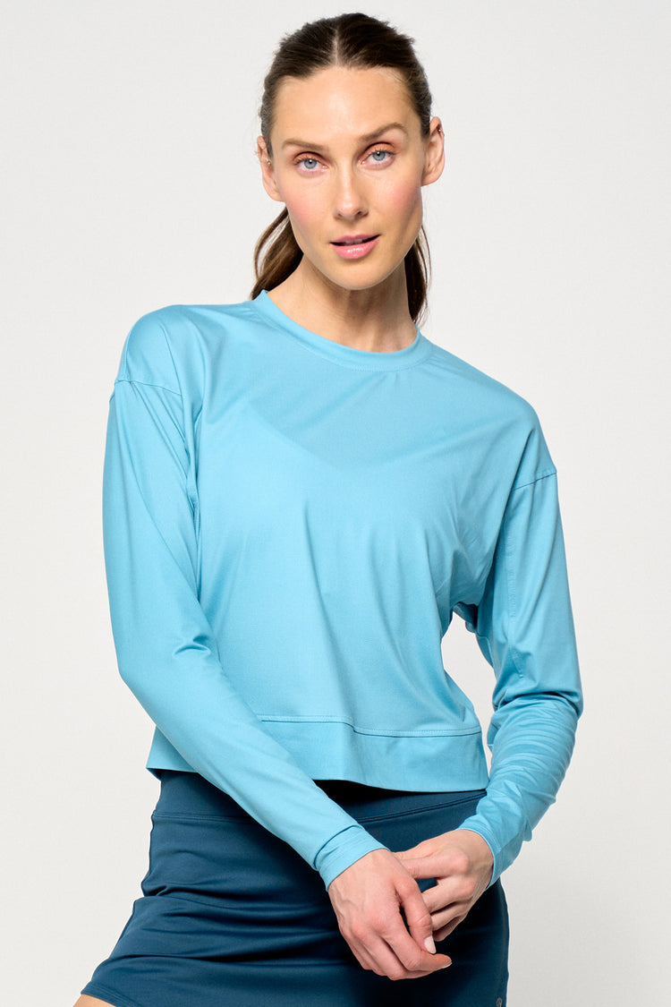 Drift Rally Top - Tiffany Blue