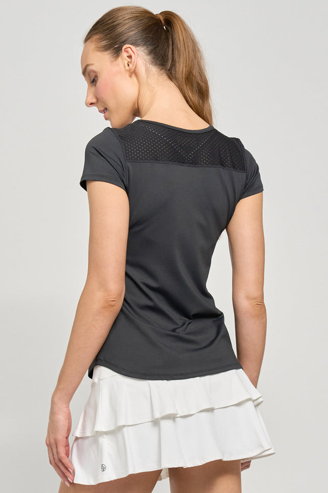 Deep V Tee - Black