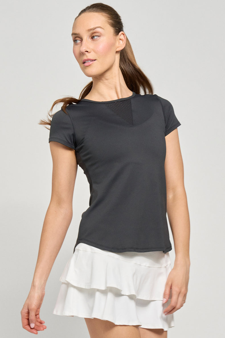 Deep V Tee - Black