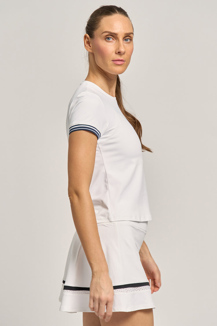 Division Top White/Dark Navy