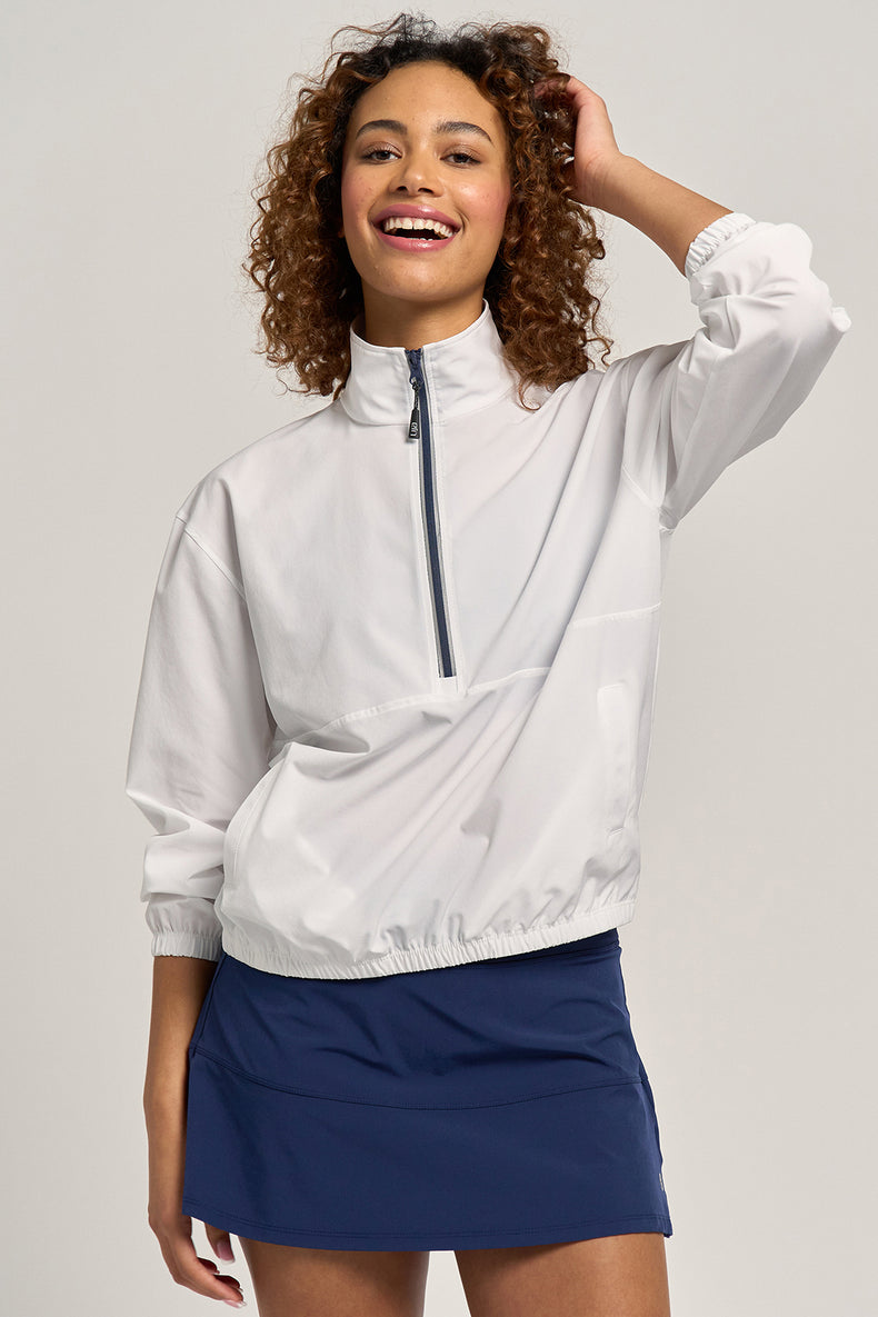 Edge Jacket White/Dark Navy