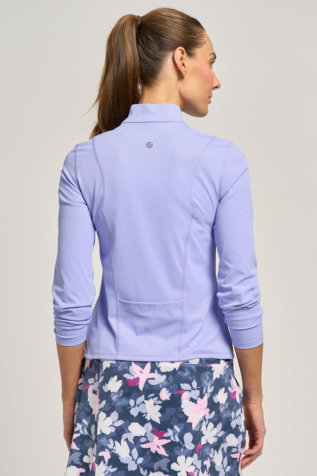 Nolan Zip Mock Periwinkle
