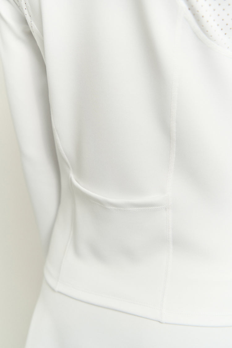 Nolan Zip Mock White