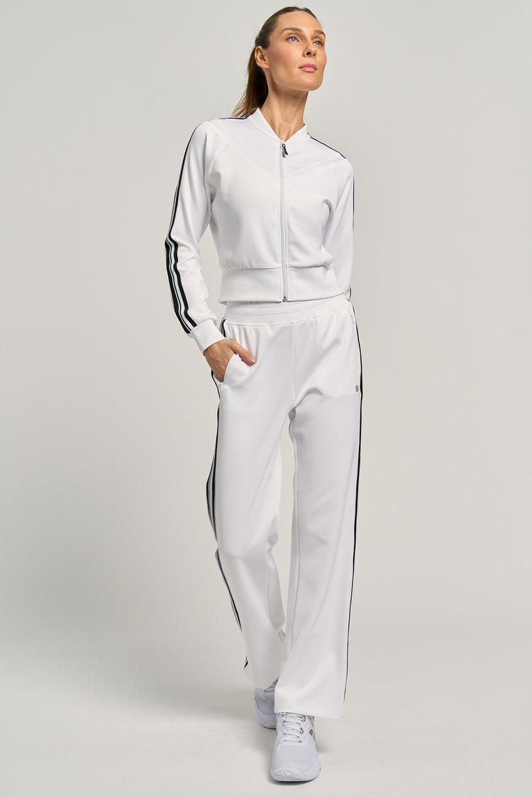 Track Pant White/Black