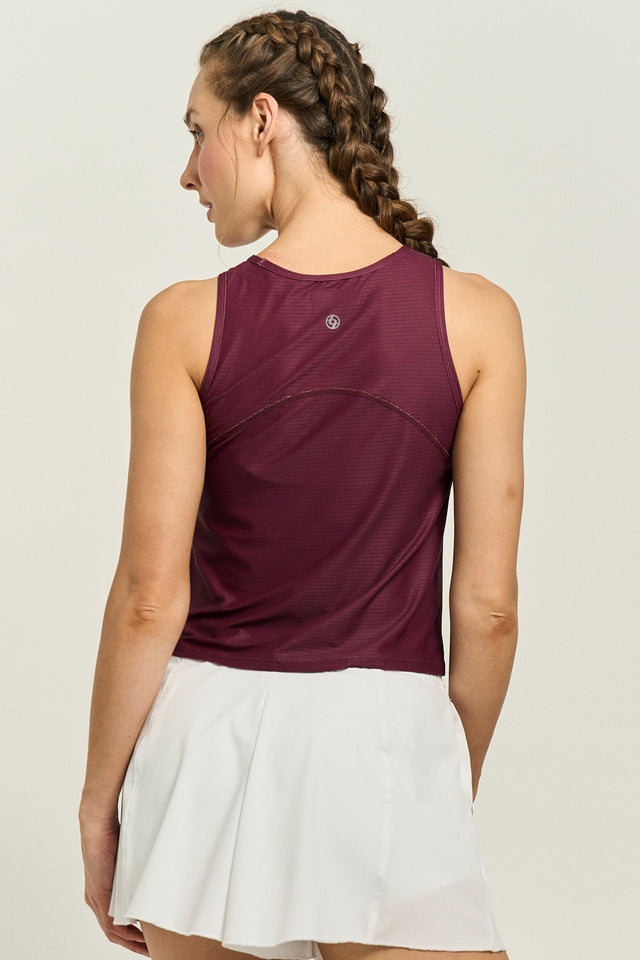 Shift Tank Cabernet Burgundy