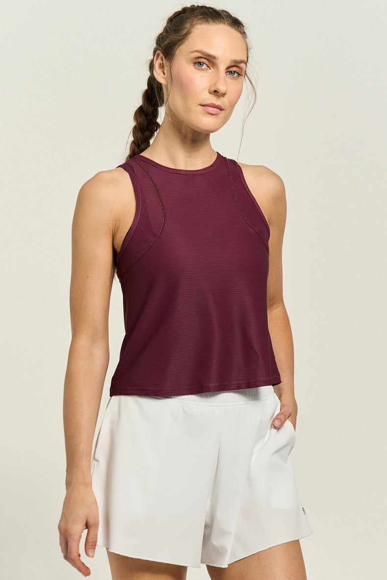 Shift Tank Cabernet Burgundy