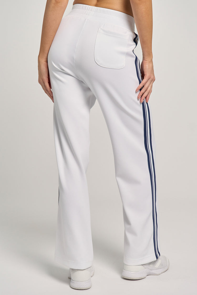 Track Pant White/Dark Navy