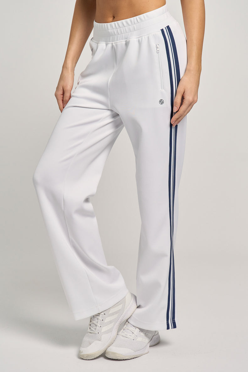 Track Pant White/Dark Navy