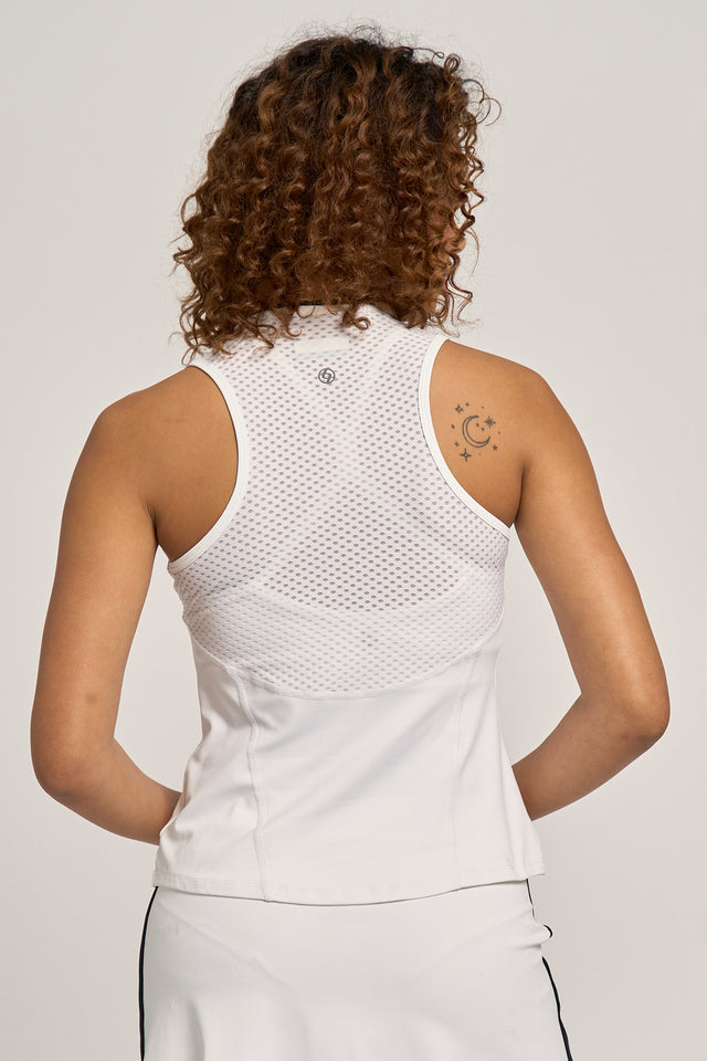 Victory Tank - White/Black