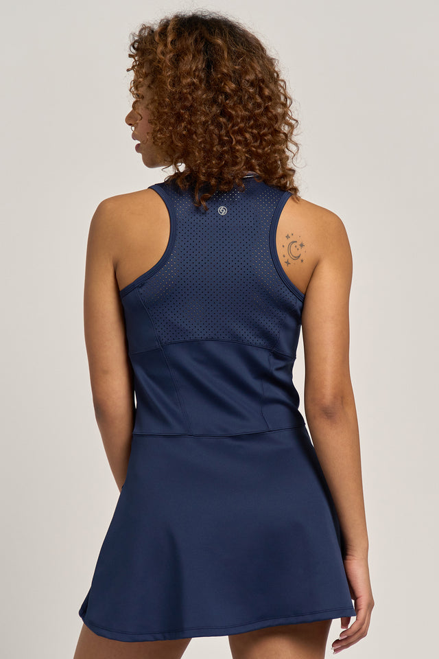 Vivian Dress Dark Navy/Multi