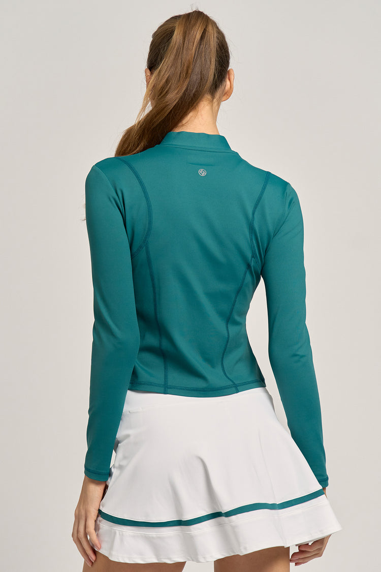 Zip Up Long Sleeve Everglade
