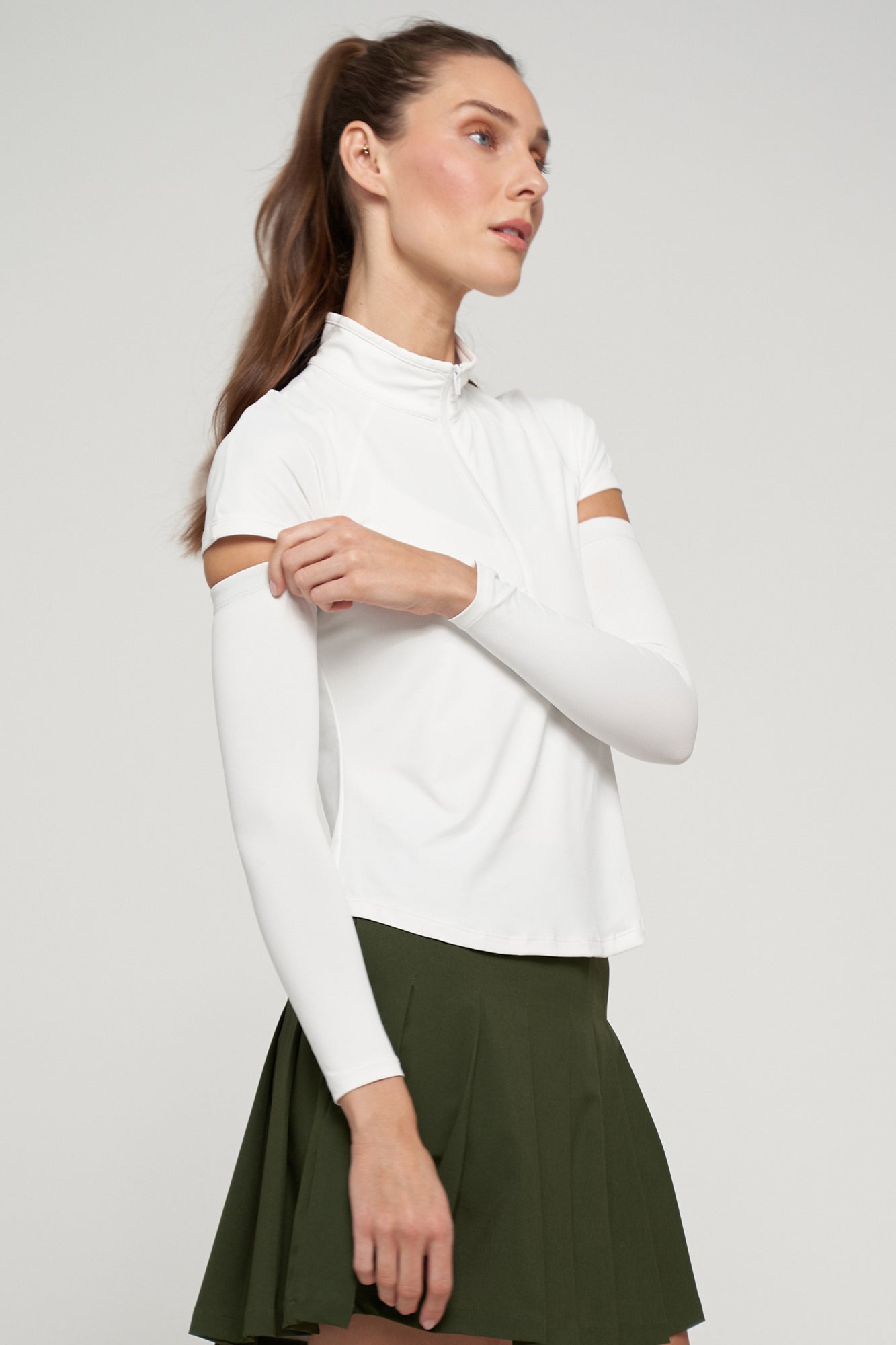 Sun Protective Arm Sleeves - UPF 50+ White – LIJA