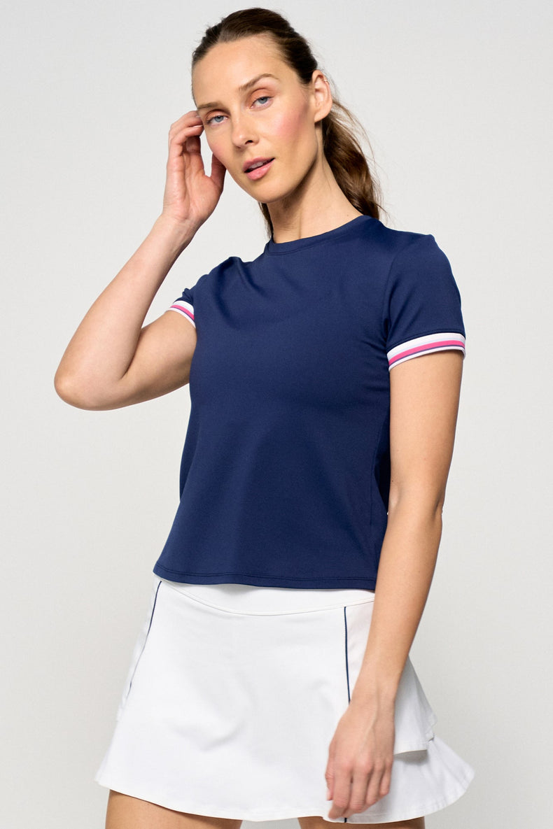 Division Top - Marine/Raspberry/Arctic/White