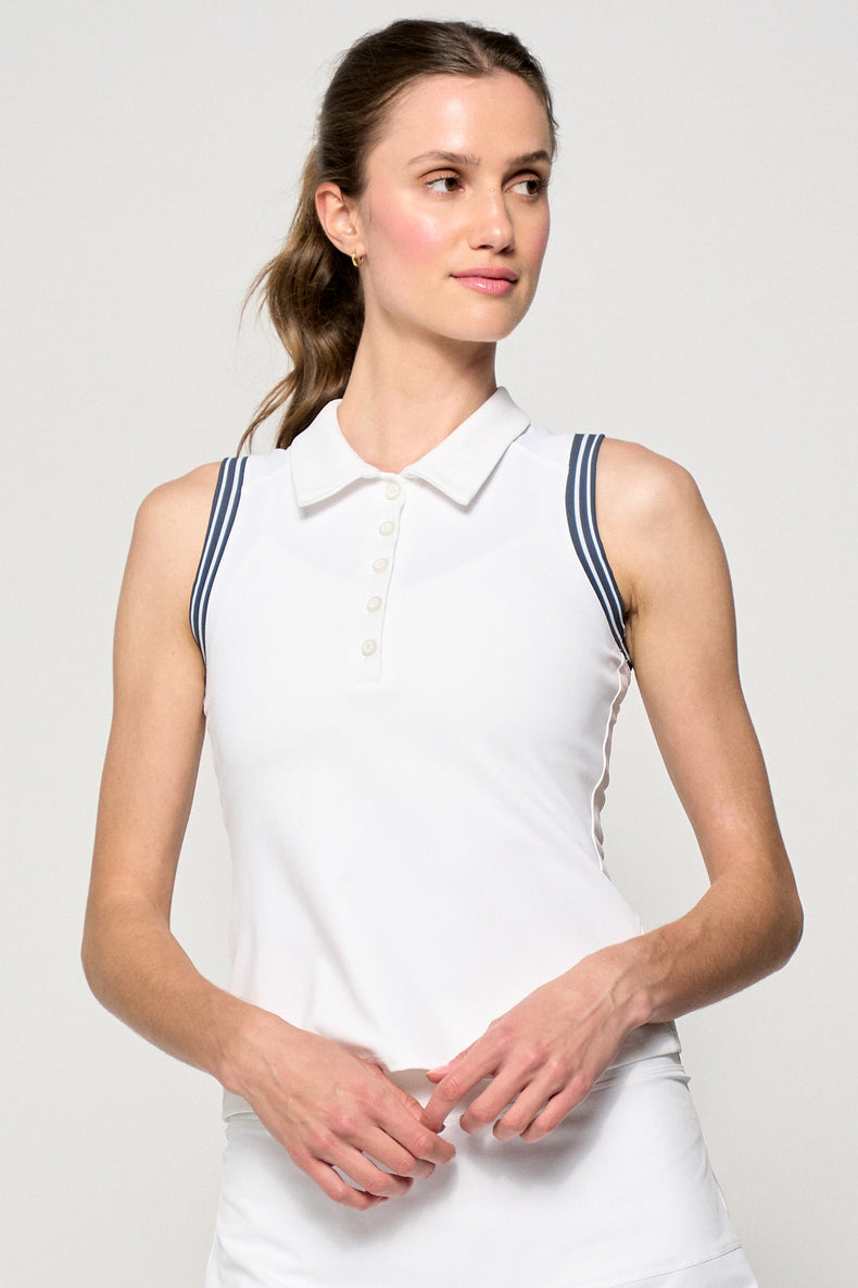 Slice Polo - White/Black