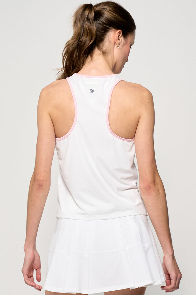 Training Tank - White/Carnation