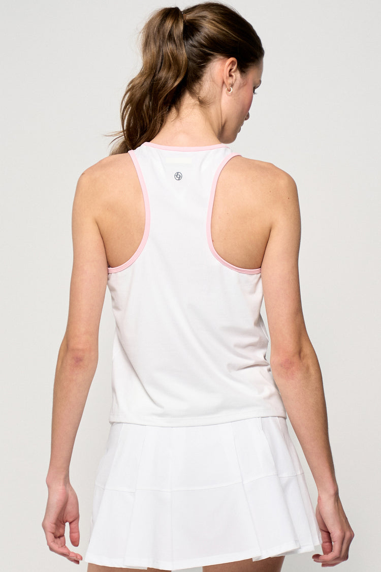 Training Tank - White/Carnation