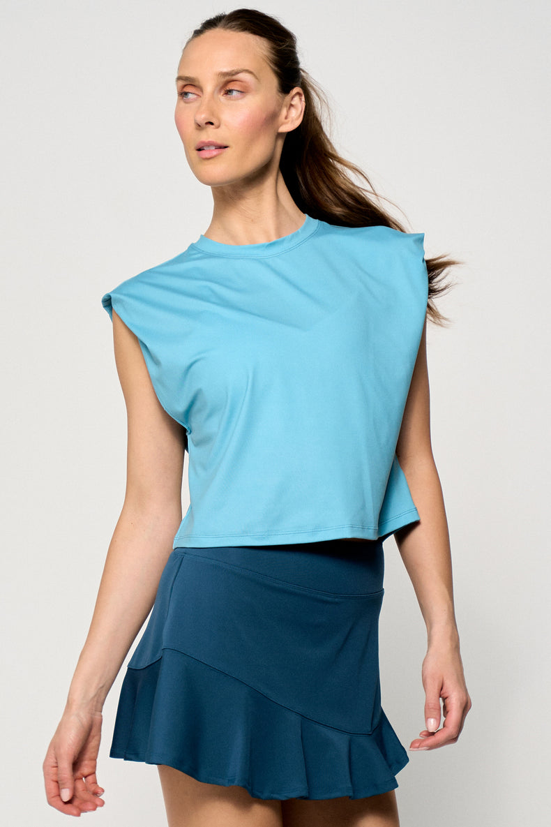 Boxy Tee - Tiffany Blue