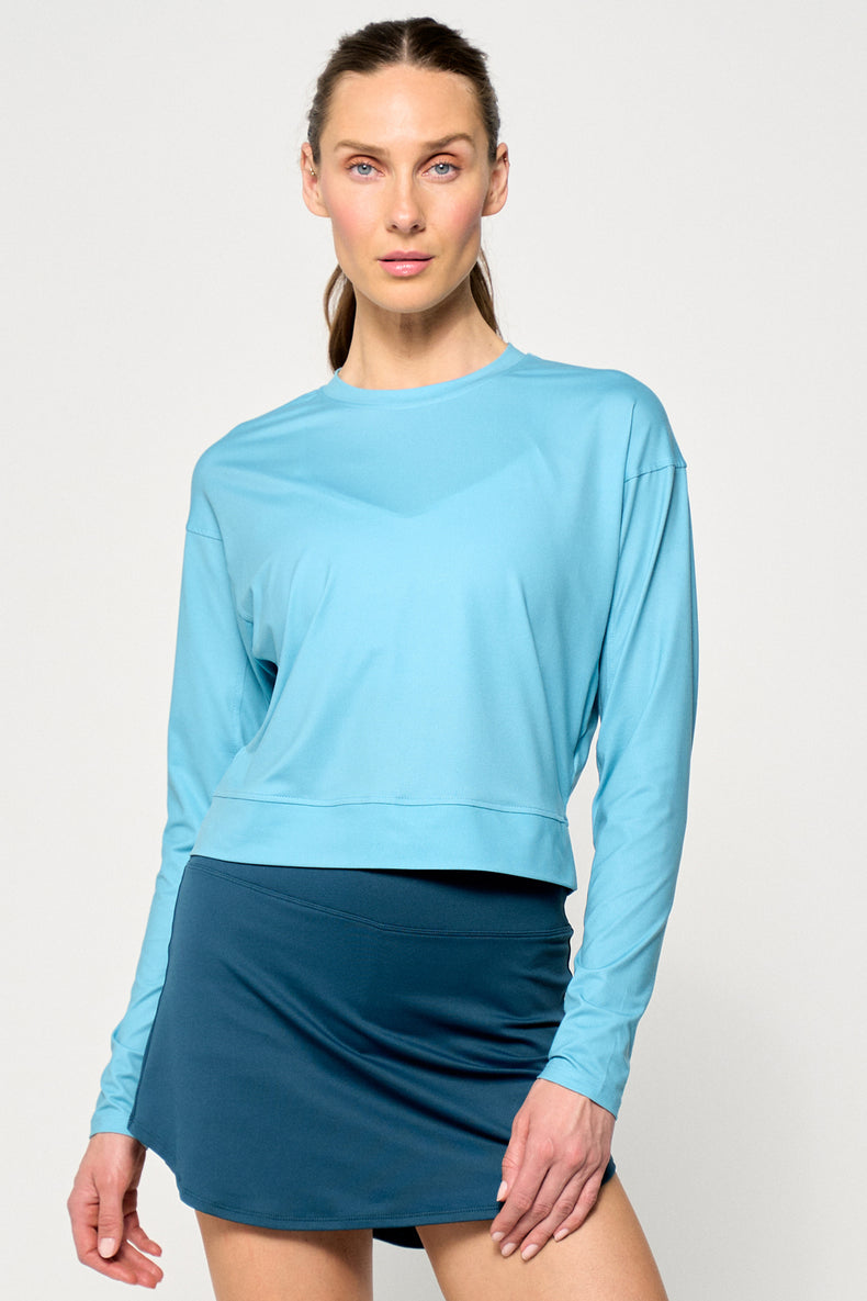 Drift Rally Top - Tiffany Blue