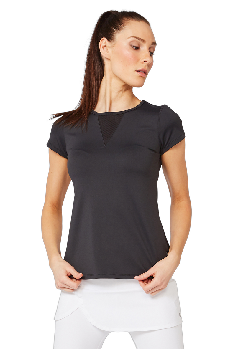 Deep V Tee - Black
