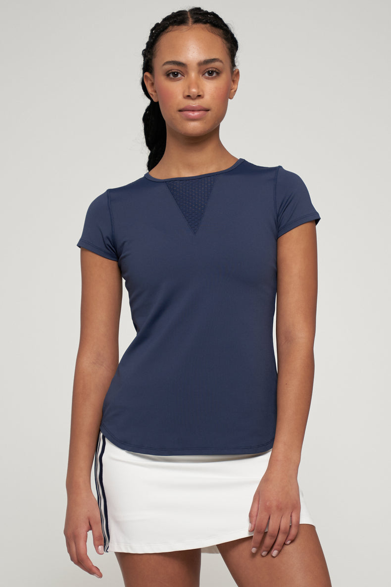 Deep V Tee - Dark Navy
