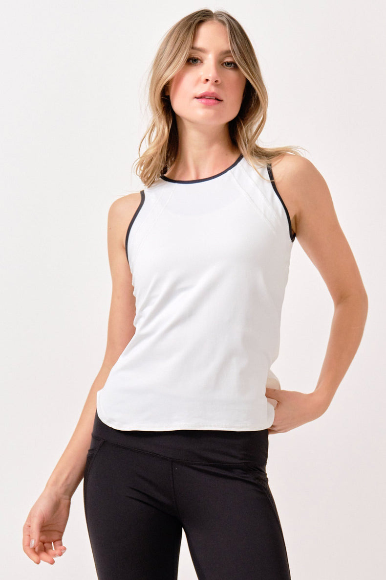 Bea Tank - White/Black