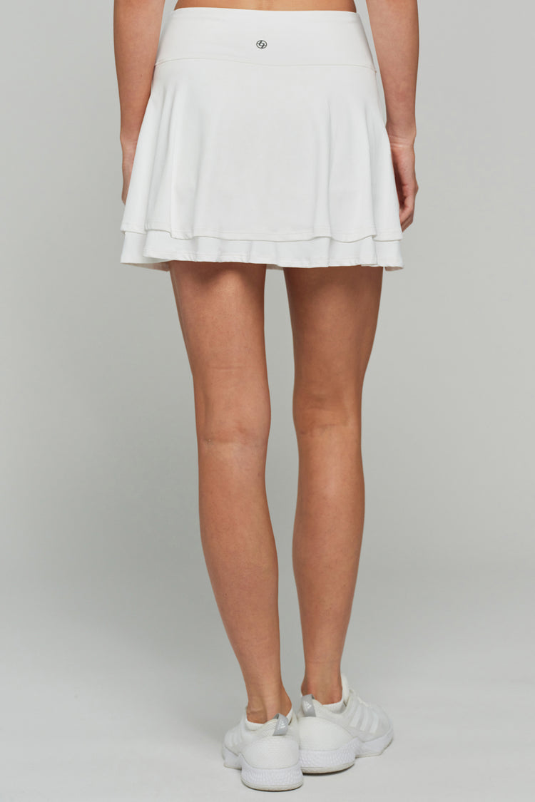 Alley Skort 14" White/Sea Crystal