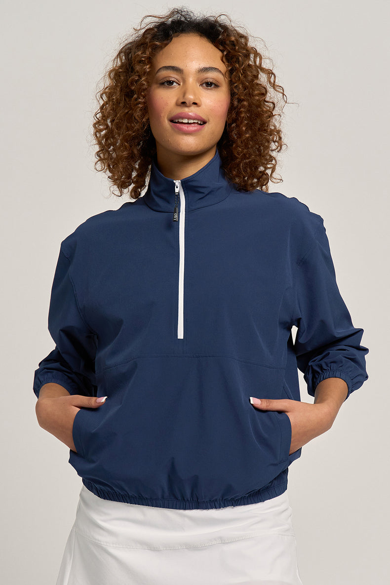 Edge Jacket Dark Navy/White