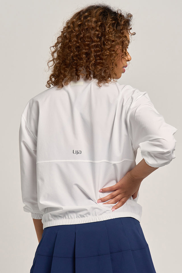 Edge Jacket White/Dark Navy