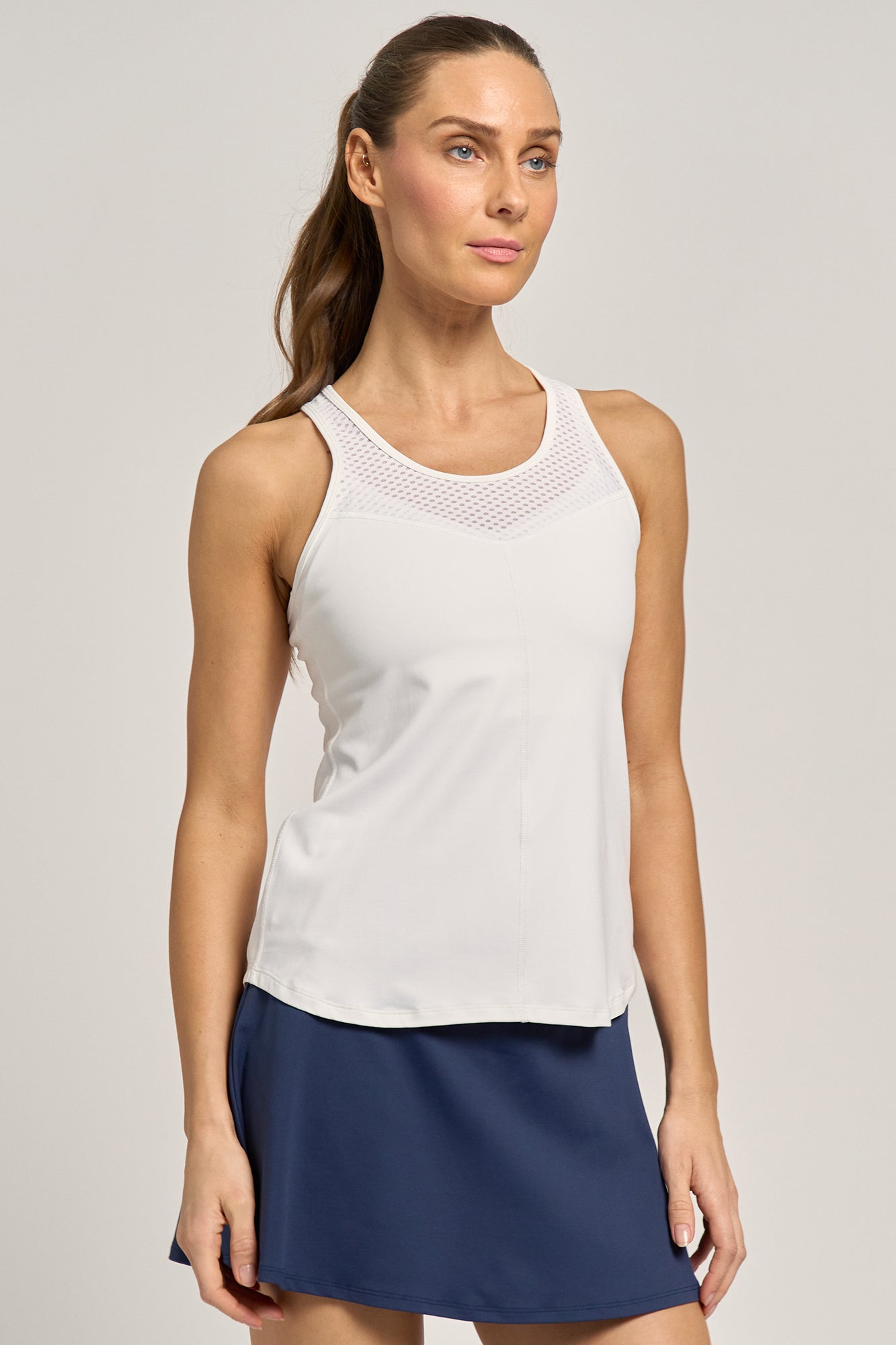 efu EATHER SLEEVELESS TOP ホワイトF efu EATHER SLEEVELESS TOP ホワイトF Sleeveless Layer - White