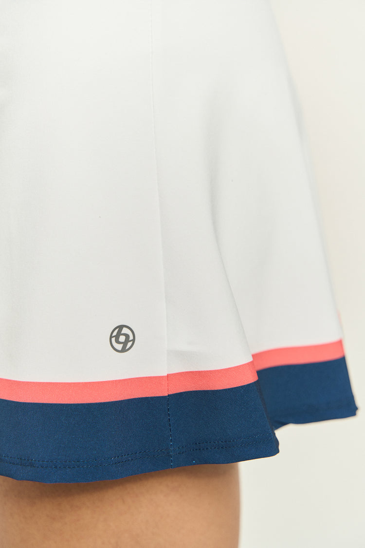 Masters Skort White/Coral Reef/Night