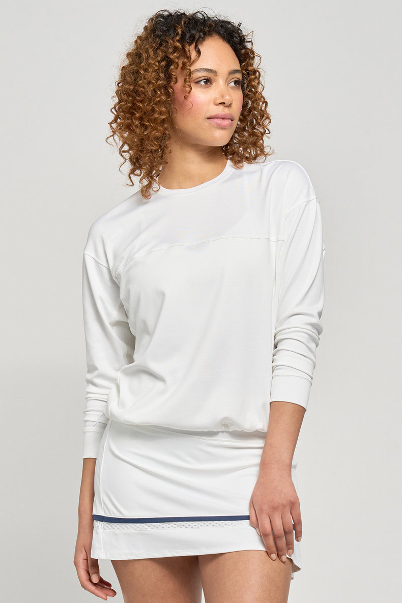 Post Game Pullover - White