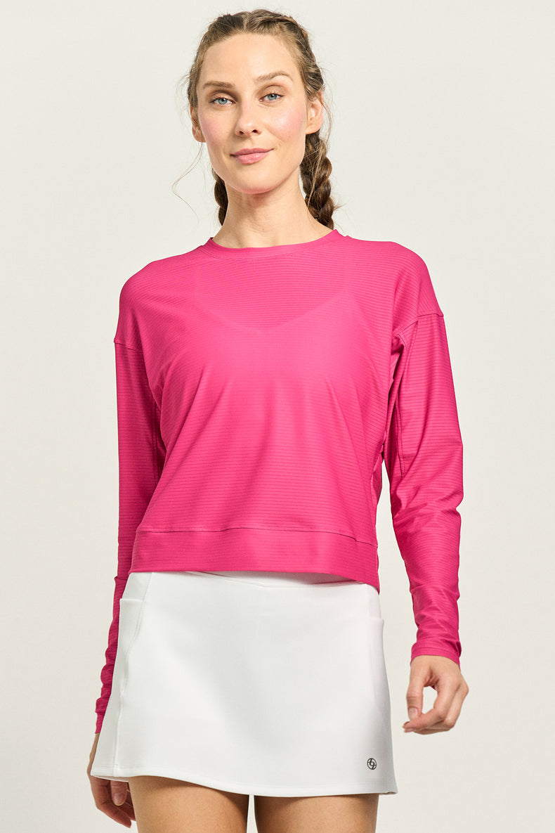 Rally Top Fuchsia