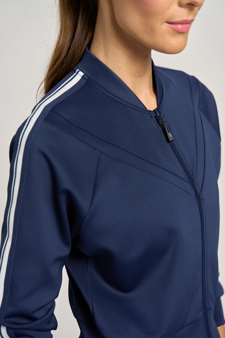 Revenge Jacket Dark Navy/White