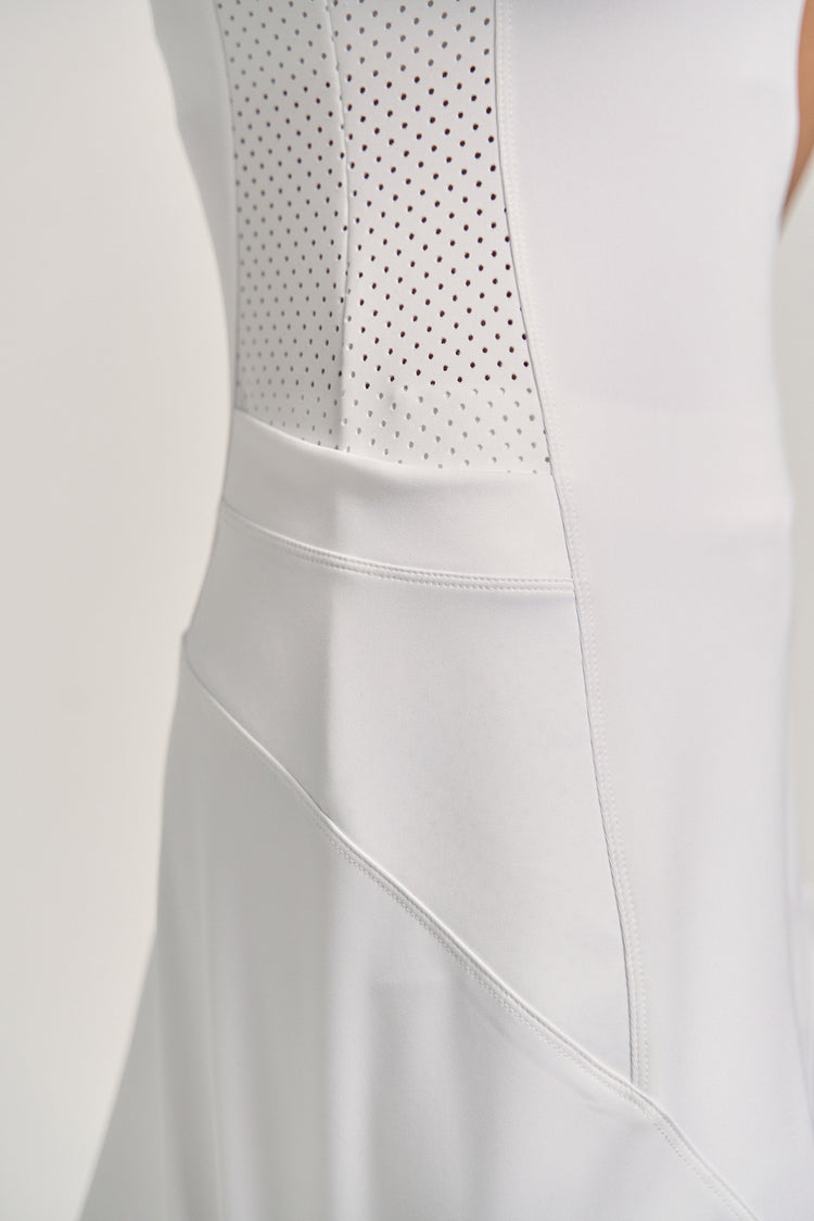 Slick Dress White/Avocado Multi