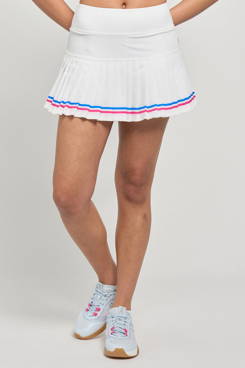 Status Skort 13" White/Cobalt/Fuchsia