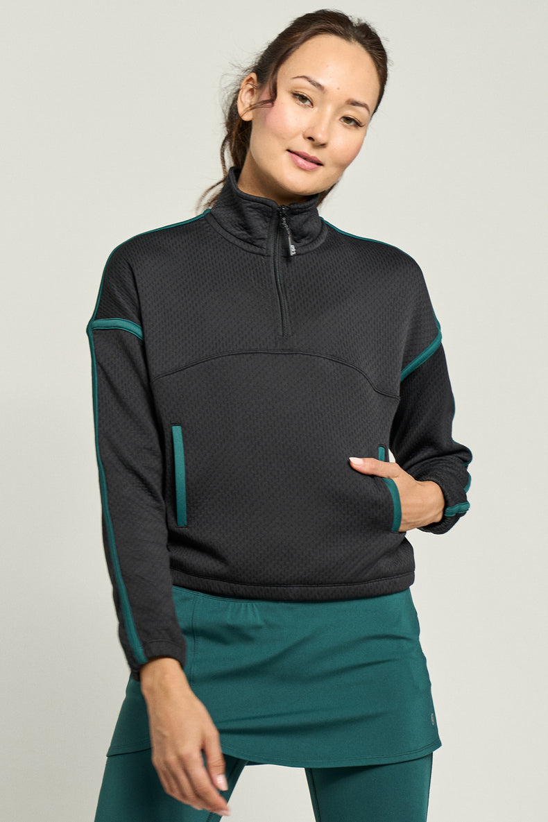 Team Pullover Black/Pine Green