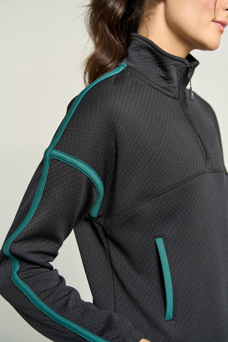 Team Pullover Black/Pine Green