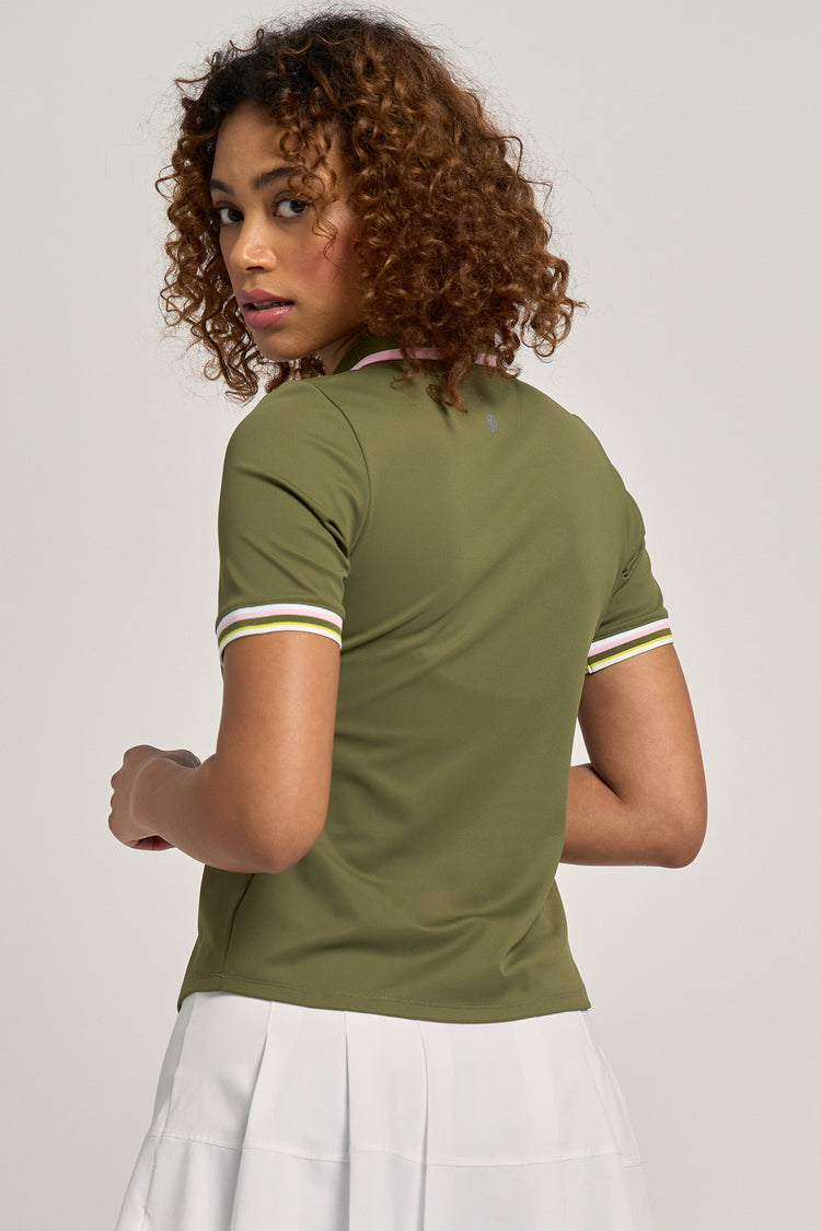 Tee Polo Avocado/Peony