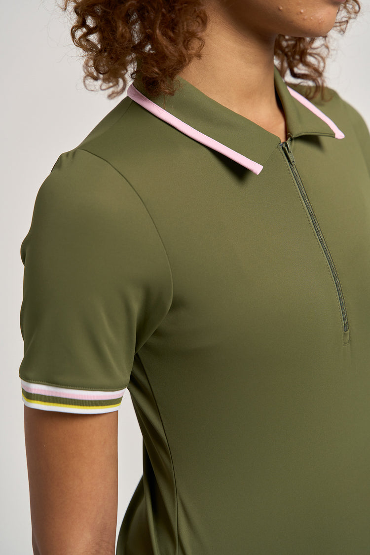 Tee Polo Avocado/Peony