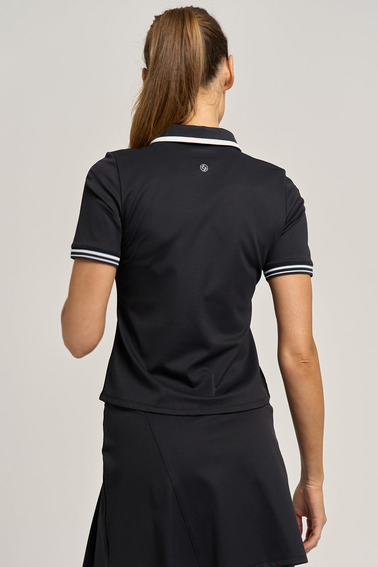 Tee Polo Black/White