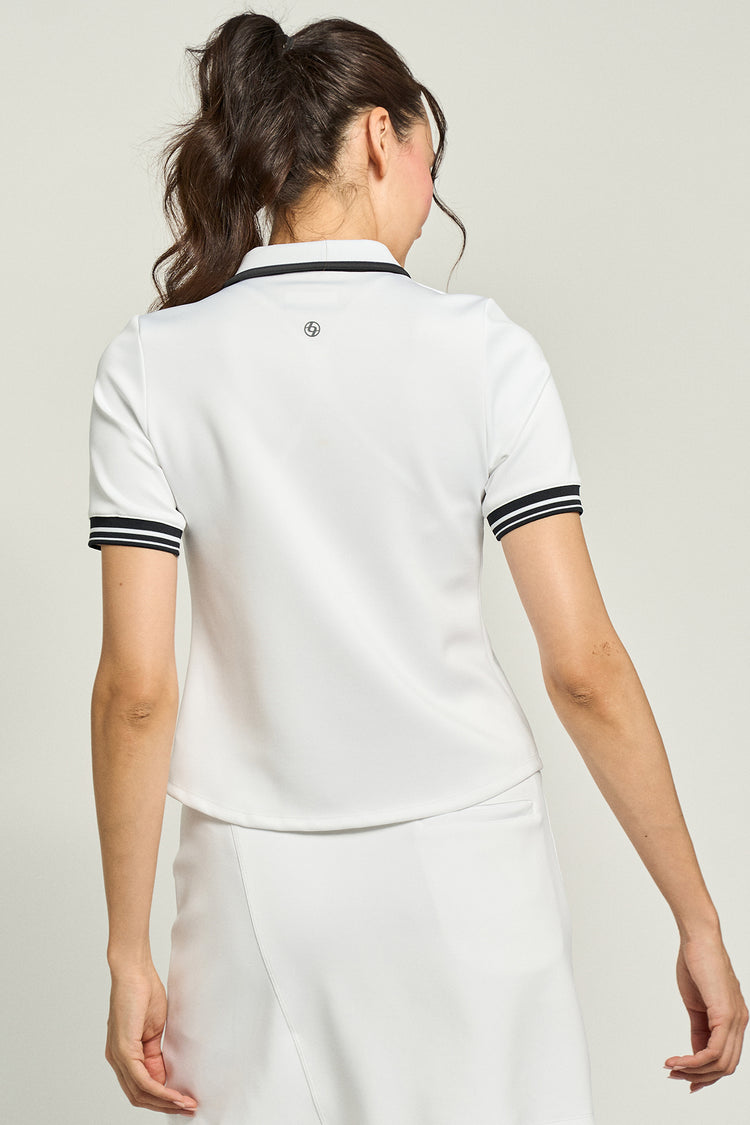 Tee Polo White/Black