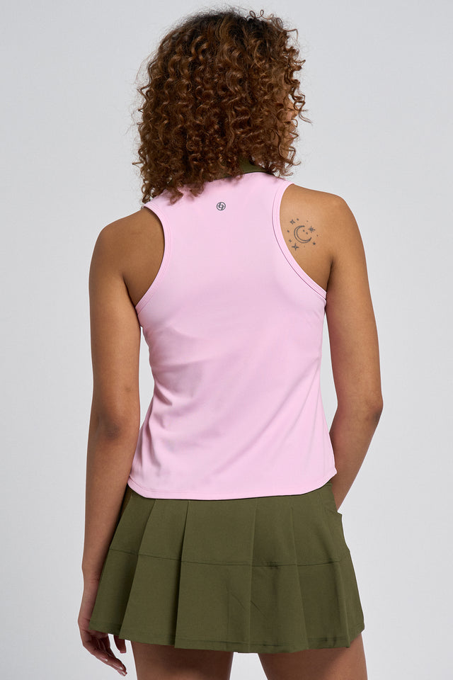 V-Neck Tank Peony/Avocado