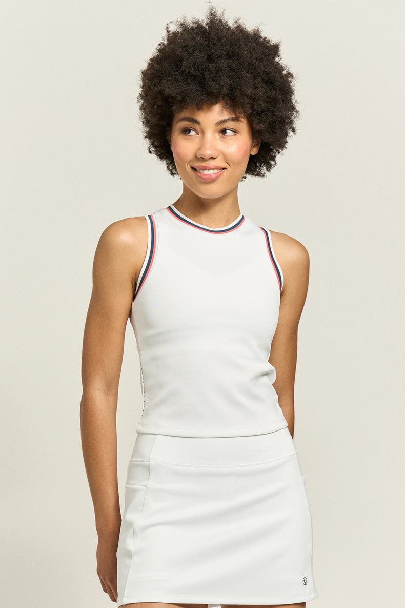 Varsity Tank White/Night Multi