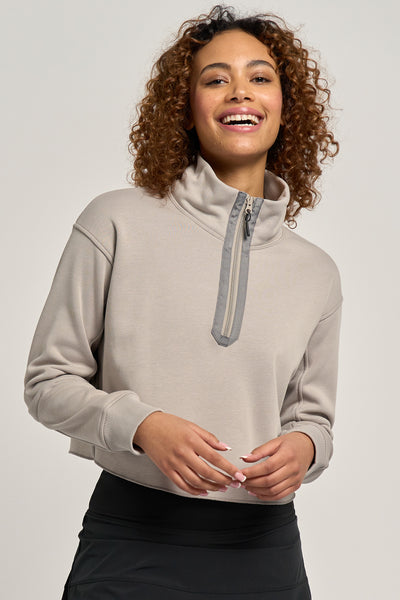 Lija トップス Zip It Up Pullover Clay - FINAL SALE – LIJA