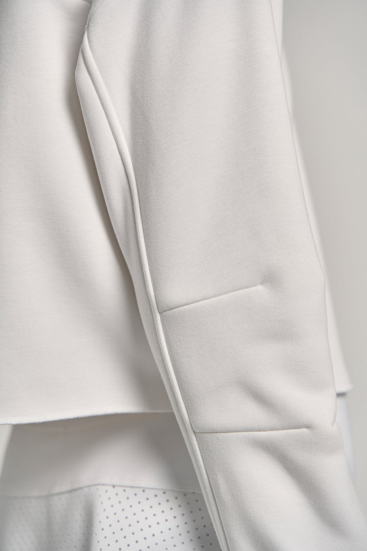 Zip It Up Pullover White