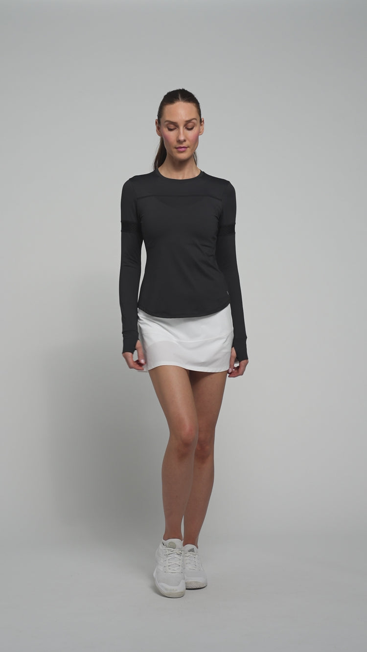 Linear Skort 13" White