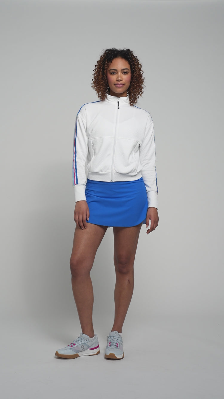 Zone Jacket White/Cobalt Multi