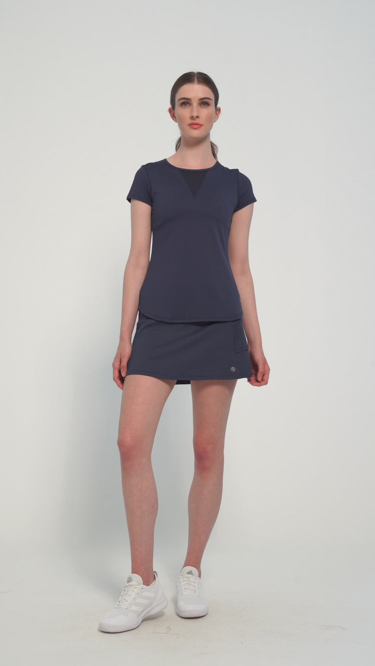 Deep V Tee - Dark Navy